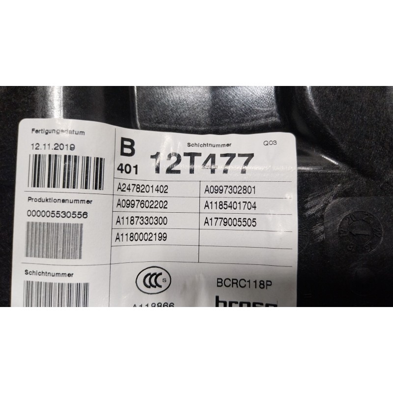 Recambio de elevalunas trasero derecho para mercedes-benz cla (c118) cla 200 (118.387) referencia OEM IAM  A2478201402 