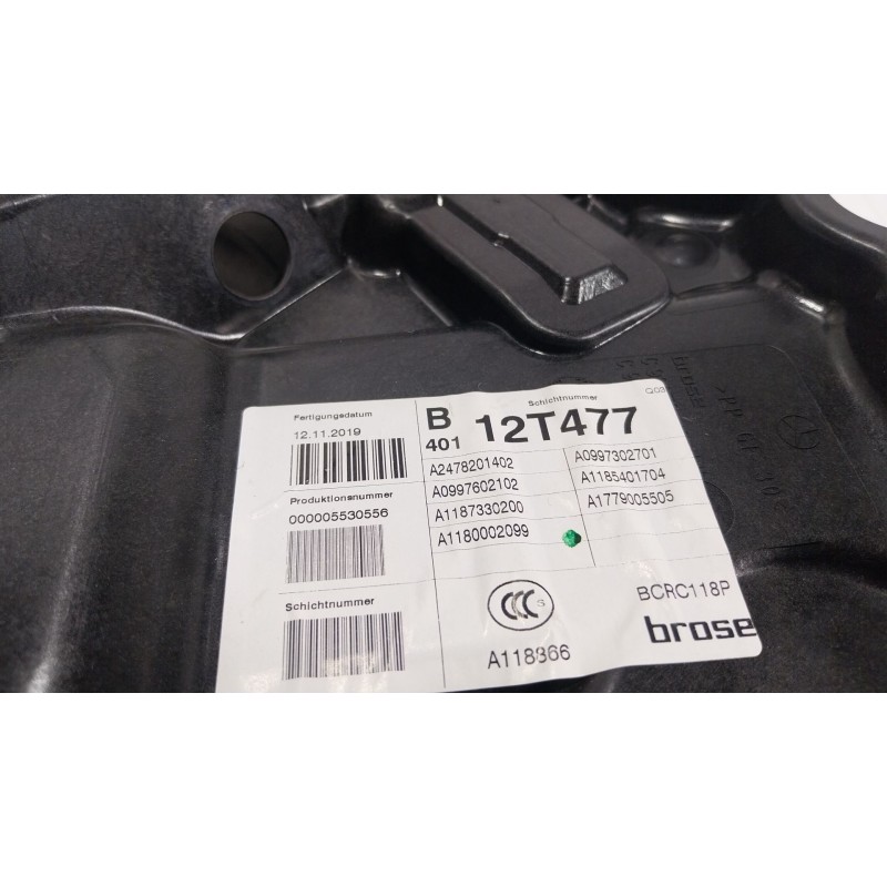 Recambio de elevalunas trasero izquierdo para mercedes-benz cla (c118) cla 200 (118.387) referencia OEM IAM  A2478201402 