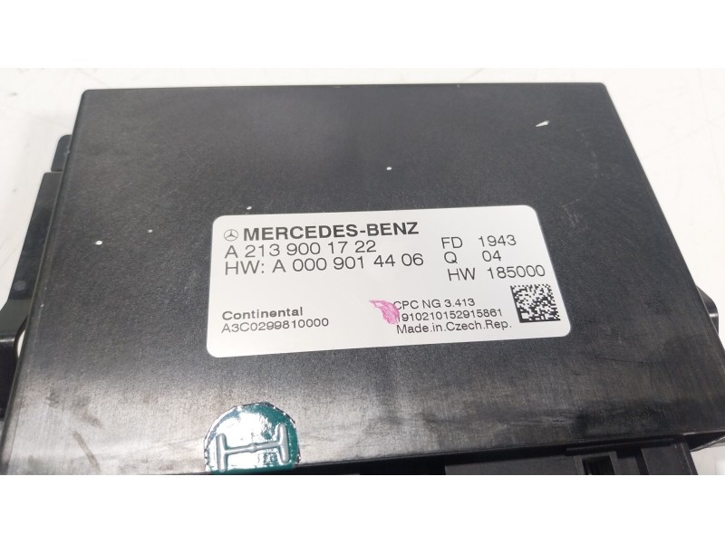 Recambio de modulo electronico para mercedes-benz cla (c118) cla 200 (118.387) referencia OEM IAM  A2139001722 
