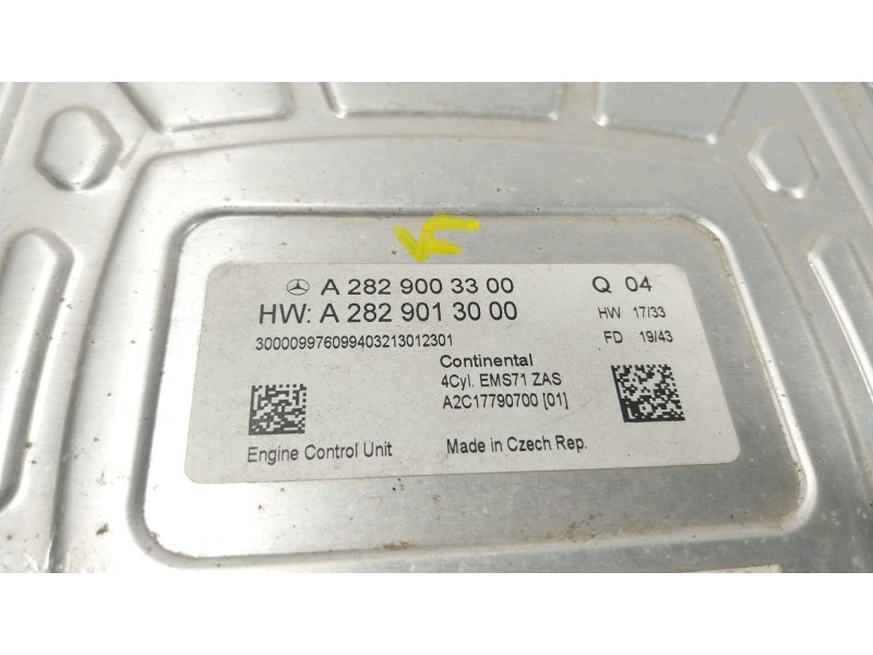 Recambio de centralita motor uce para mercedes-benz cla (c118) cla 200 (118.387) referencia OEM IAM  A2829003300 