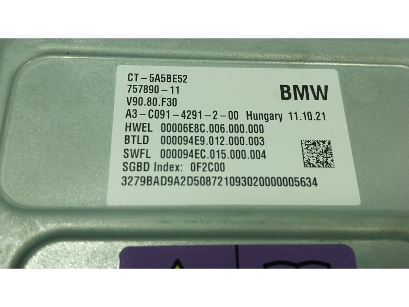 Recambio de bateria para bmw 2 active tourer (u06) 220i mild hybrid referencia OEM IAM  5A5BE52 