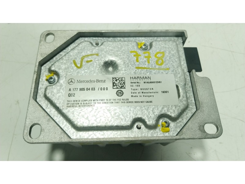 Recambio de modulo electronico para mercedes-benz cla (c118) cla 200 (118.387) referencia OEM IAM  A1779050403 