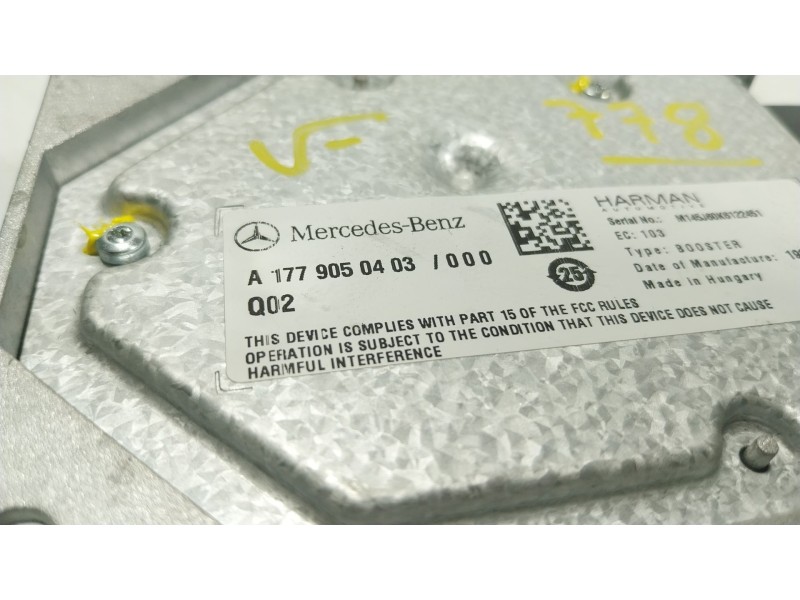 Recambio de modulo electronico para mercedes-benz cla (c118) cla 200 (118.387) referencia OEM IAM  A1779050403 