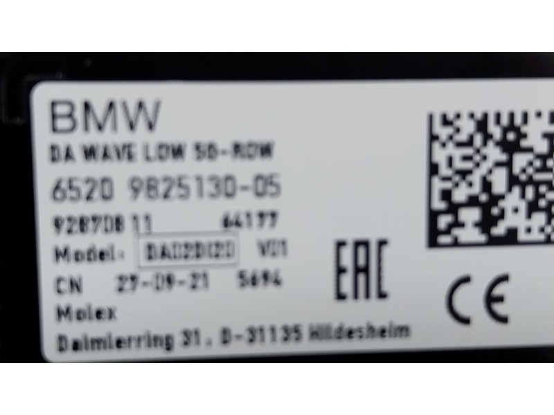 Recambio de antena para bmw 2 active tourer (u06) 220i mild hybrid referencia OEM IAM  6520982513005 