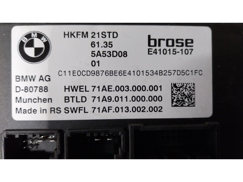 Recambio de modulo electronico para bmw 2 active tourer (u06) 220i mild hybrid referencia OEM IAM  61355A53D0801 