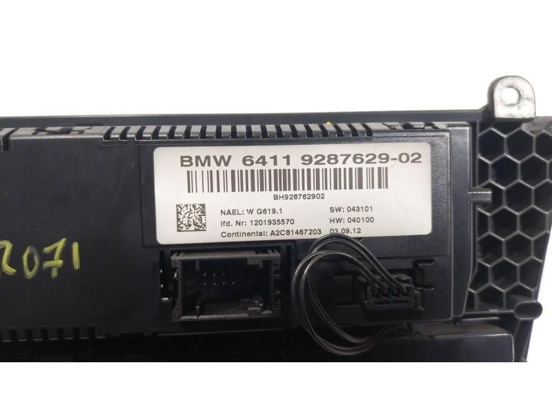 Recambio de mando climatizador para bmw x3 (f25) sdrive 18 d referencia OEM IAM  64119287629 