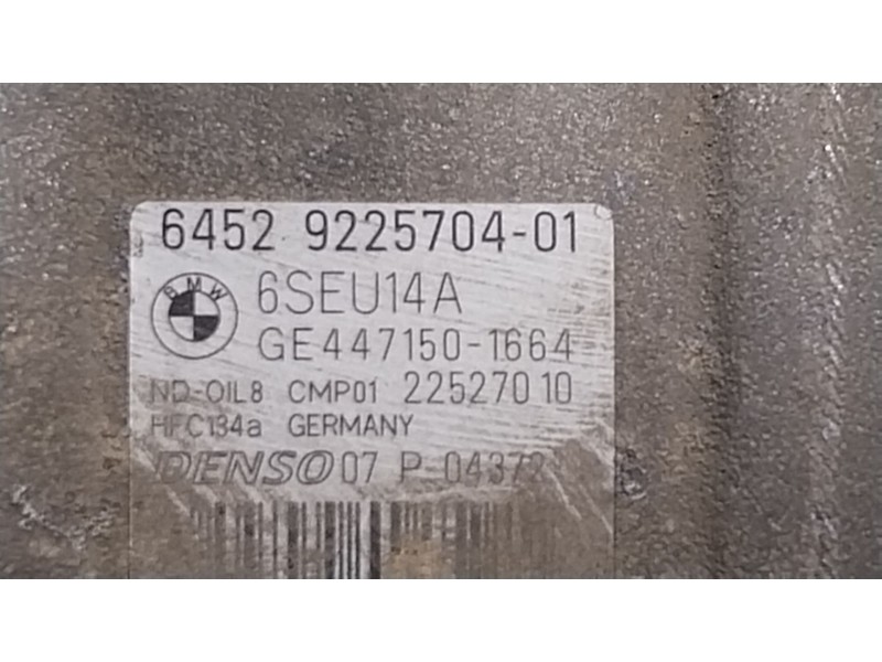 Recambio de compresor aire acondicionado para bmw x3 (f25) sdrive 18 d referencia OEM IAM  6452922570401 