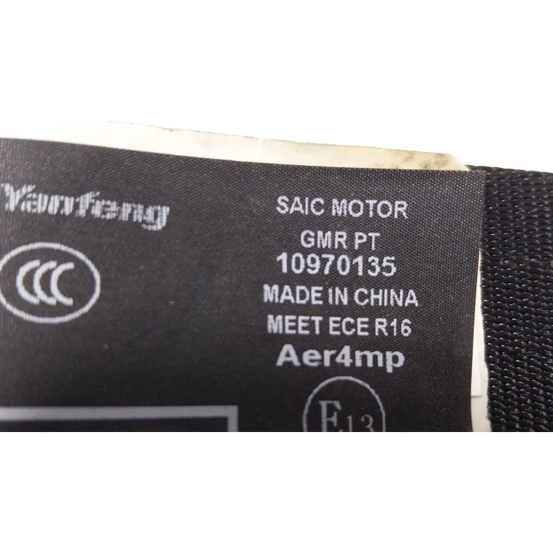 Recambio de cinturon seguridad delantero derecho para mg mg zs suv (azs1) 1.5 vti referencia OEM IAM  10970135 