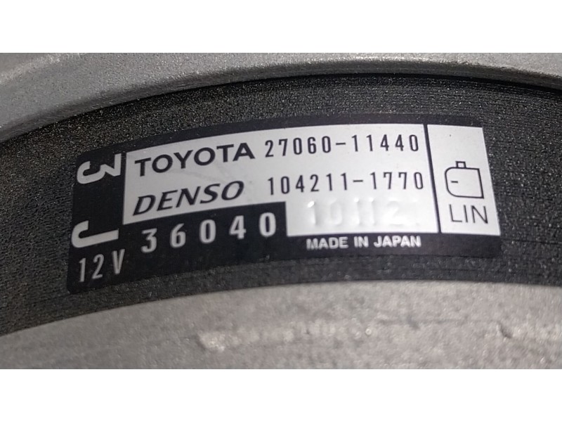 Recambio de alternador para toyota land cruiser prado (_j15_) 2.8 d-4d (gdj155, gdj150) referencia OEM IAM 2706011440 2706011440