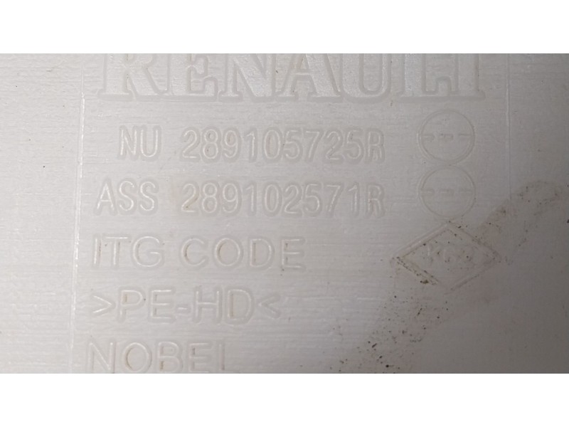 Recambio de deposito limpia para renault zoe (bfm_) zoe referencia OEM IAM 289103347R 289105725R 