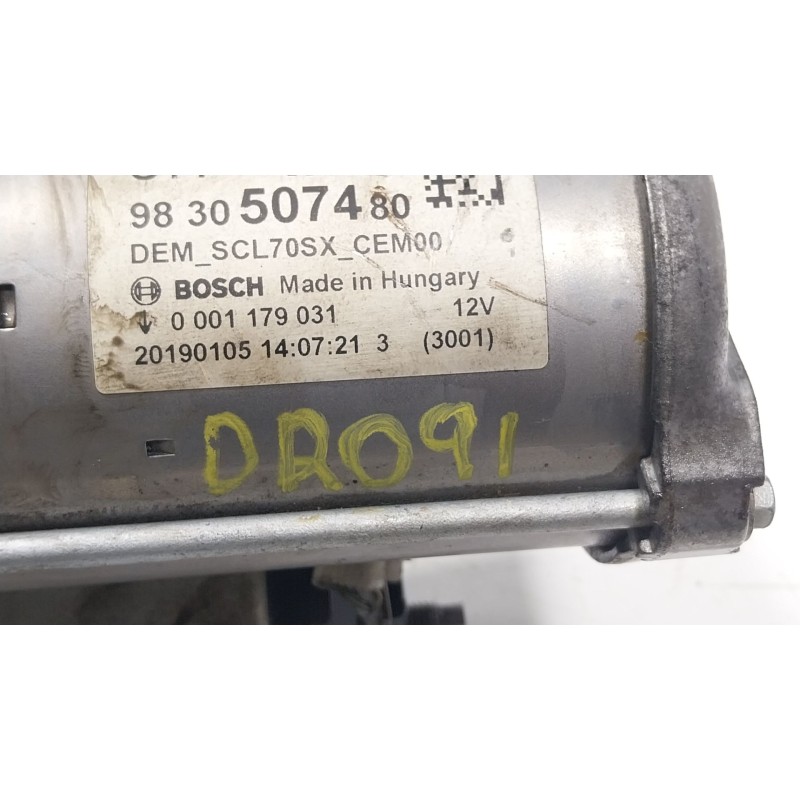 Recambio de motor arranque para opel crossland x / crossland (p17, p2qo) 1.2 (75) referencia OEM IAM 9830507480 9830507480 