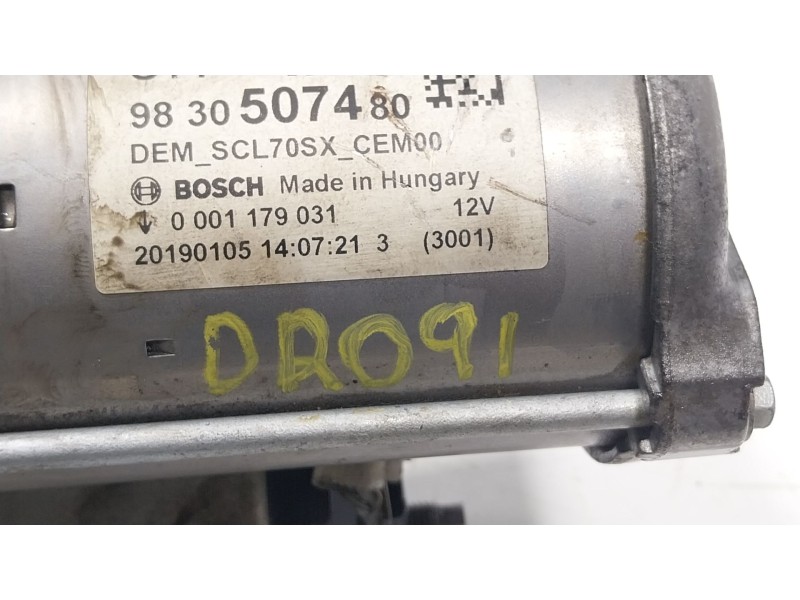 Recambio de motor arranque para opel crossland x / crossland (p17, p2qo) 1.2 (75) referencia OEM IAM 9830507480 9830507480 