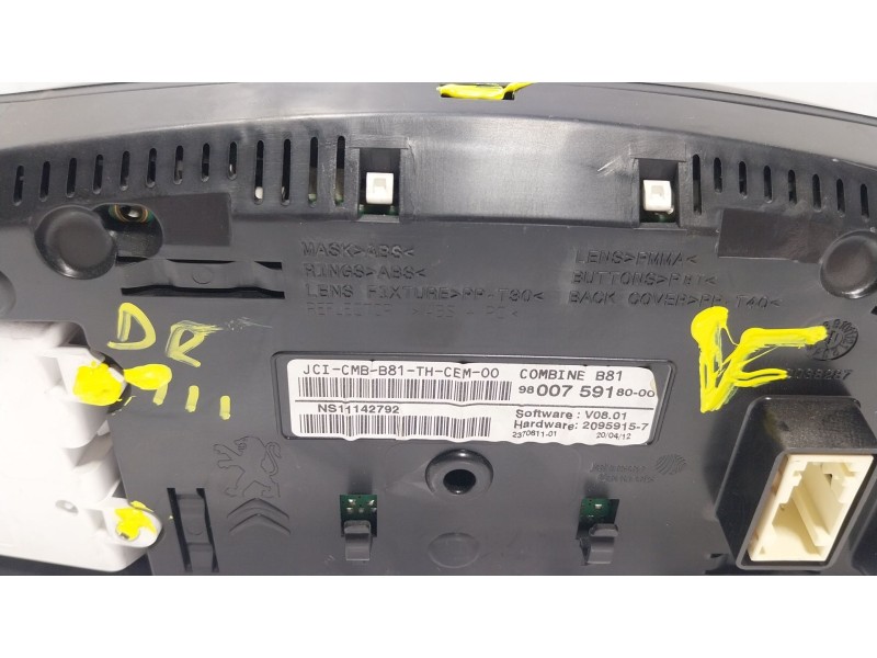 Recambio de cuadro instrumentos para citroën ds5 1.6 hdi 110 referencia OEM IAM 9674576880 9800759180 