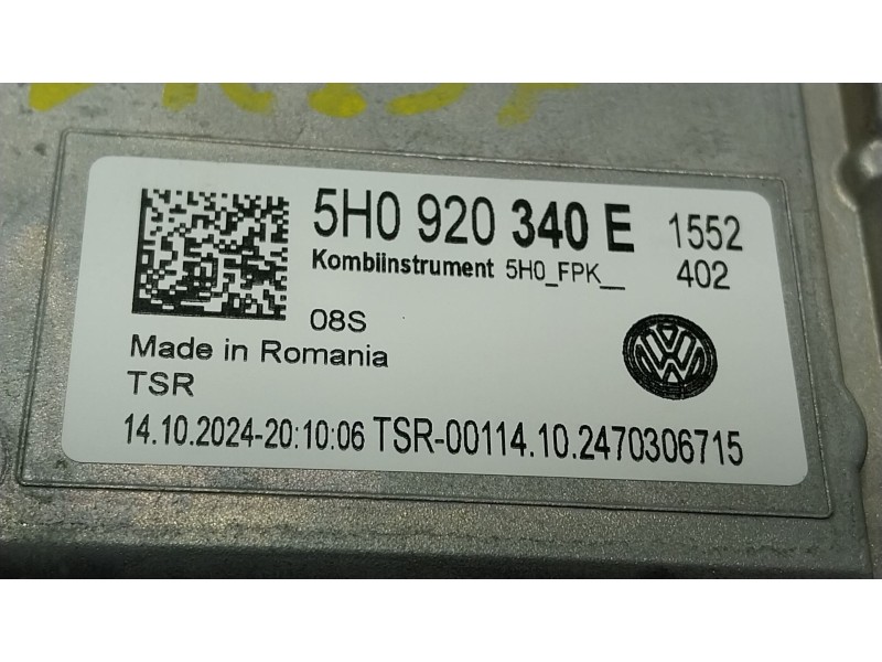 Recambio de cuadro instrumentos para volkswagen caddy v monospace (sbb, sbj) 2.0 tdi bmt referencia OEM IAM  5H0920340E 