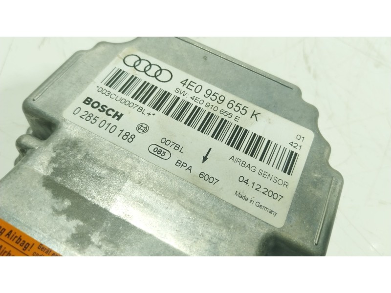 Recambio de centralita airbag para audi a8 d3 (4e2, 4e8) 3.0 tdi quattro referencia OEM IAM 4E0959655K 4E0959655K 