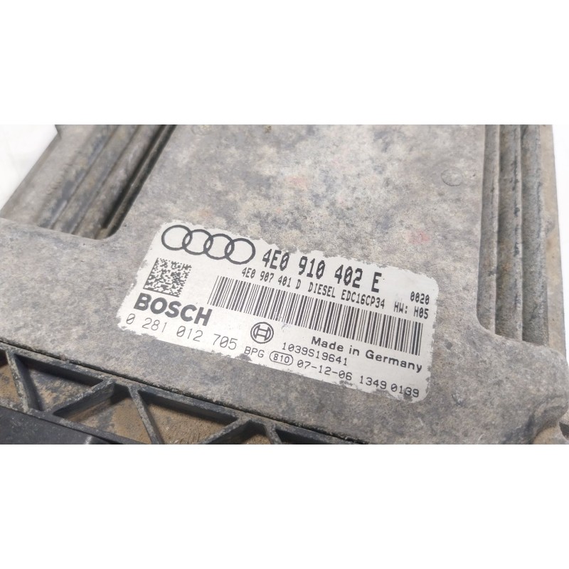 Recambio de centralita motor uce para audi a8 d3 (4e2, 4e8) 3.0 tdi quattro referencia OEM IAM 4E0910402E 4E0910402E 