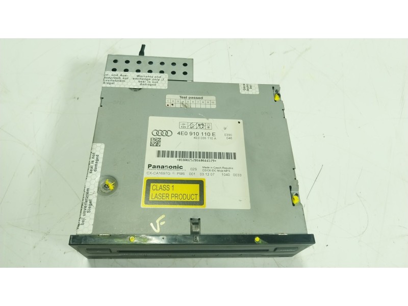Recambio de sistema audio / radio cd para audi a8 d3 (4e2, 4e8) 3.0 tdi quattro referencia OEM IAM 4E0057110E 4E0910110E 