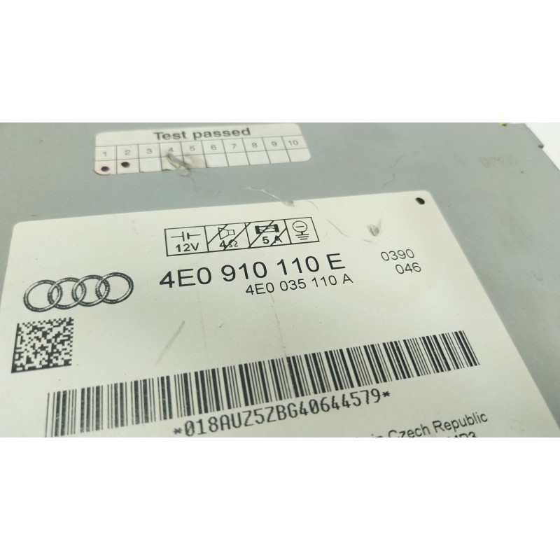Recambio de sistema audio / radio cd para audi a8 d3 (4e2, 4e8) 3.0 tdi quattro referencia OEM IAM 4E0057110E 4E0910110E 