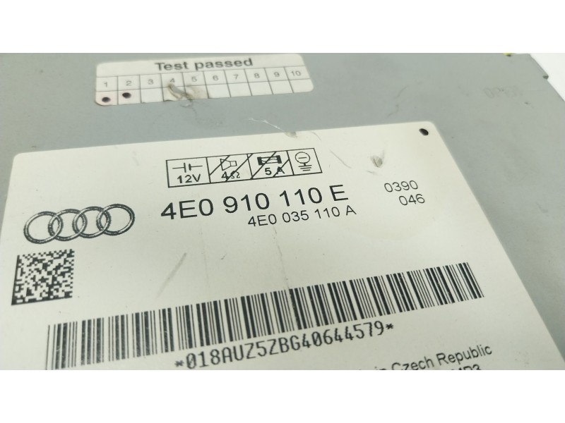 Recambio de sistema audio / radio cd para audi a8 d3 (4e2, 4e8) 3.0 tdi quattro referencia OEM IAM 4E0057110E 4E0910110E 
