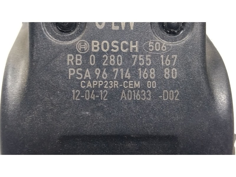 Recambio de potenciometro pedal para citroën ds5 1.6 hdi 110 referencia OEM IAM 1601EA 9671416880 