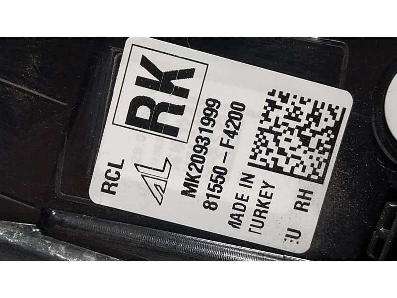 Recambio de piloto trasero derecho para toyota c-hr (_x1_) 2.0 hybrid (maxh10) referencia OEM IAM 81551F4200  