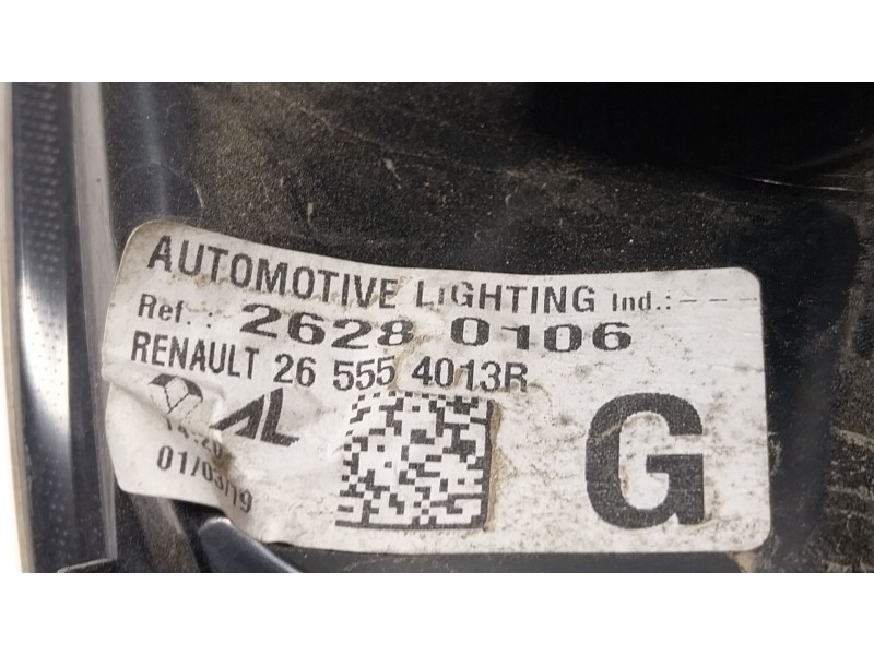 Recambio de piloto trasero derecho para renault zoe (bfm_) zoe referencia OEM IAM 265509696R  265554013R