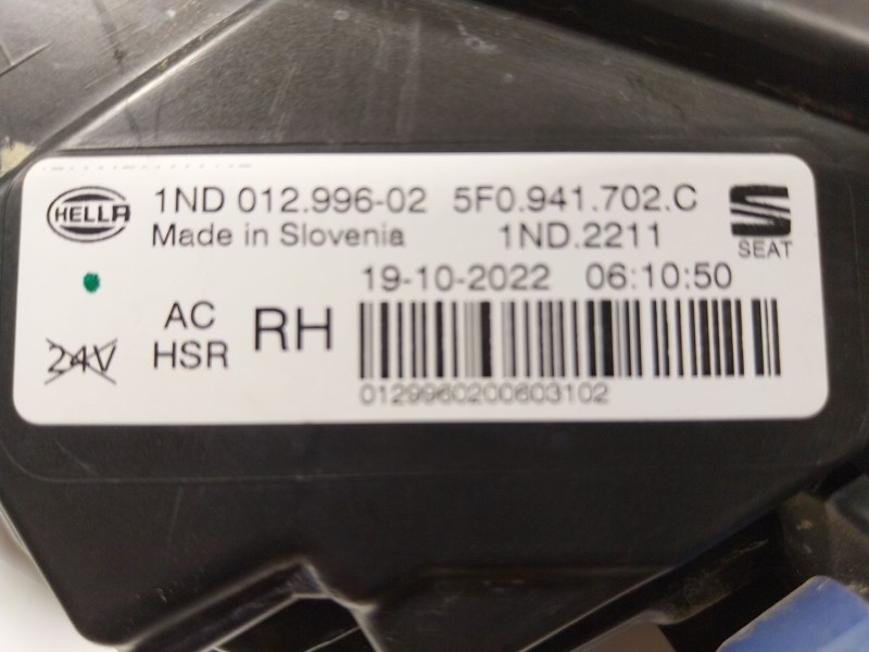 Recambio de faro antiniebla derecho para seat ateca (kh7, khp) 1.5 tsi referencia OEM IAM   
