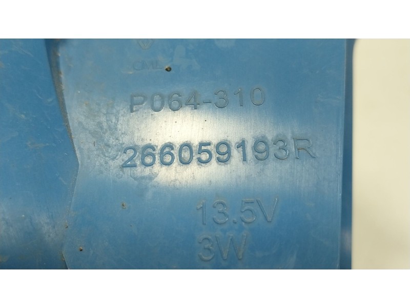 Recambio de faro antiniebla izquierdo para renault zoe (bfm_) zoe referencia OEM IAM 266059193R 266059193R 