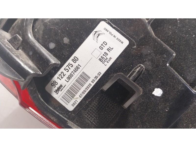 Recambio de piloto trasero izquierdo para citroën c3 iii (sx) 1.5 bluehdi 100 (sxyhyp, sxyhtu) referencia OEM IAM  9812257580 