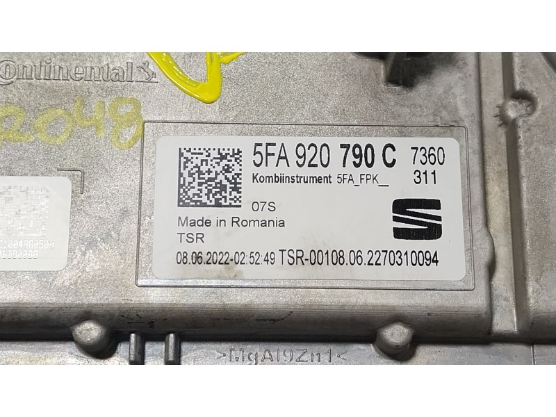 Recambio de cuadro instrumentos para seat leon sportstourer (kl8, kld) 1.0 tsi referencia OEM IAM  5FA920790C 