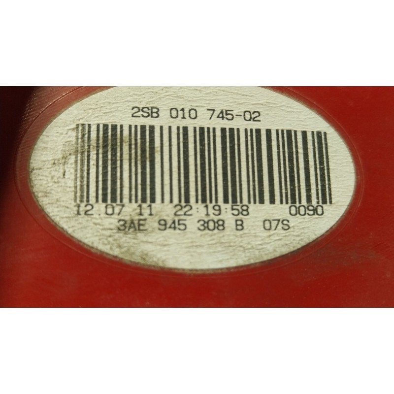Recambio de piloto trasero derecho interior para volkswagen passat b7 (362) 2.0 tdi referencia OEM IAM  3AE945308B 