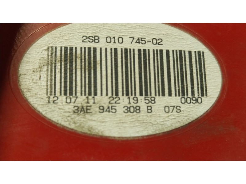 Recambio de piloto trasero derecho interior para volkswagen passat b7 (362) 2.0 tdi referencia OEM IAM  3AE945308B 