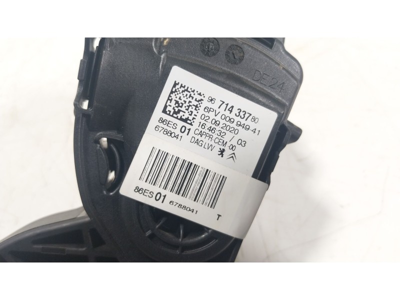 Recambio de potenciometro pedal para citroën c3 iii (sx) 1.5 bluehdi 100 (sxyhyp, sxyhtu) referencia OEM IAM 1601CW 9671433780 