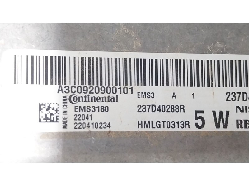 Recambio de centralita motor uce para dacia spring ev (b6m1) referencia OEM IAM 237D40288R 237D40288R 