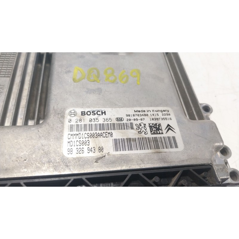 Recambio de centralita motor uce para citroën c3 iii (sx) 1.5 bluehdi 100 (sxyhyp, sxyhtu) referencia OEM IAM 1640420380 9832694