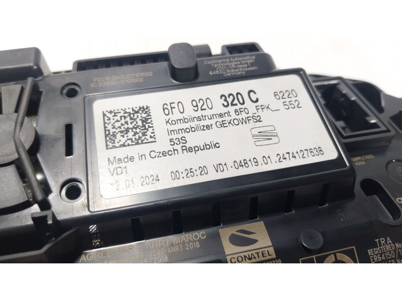 Recambio de cuadro instrumentos para seat tarraco (kn2) 2.0 tdi referencia OEM IAM  6F0920320C 