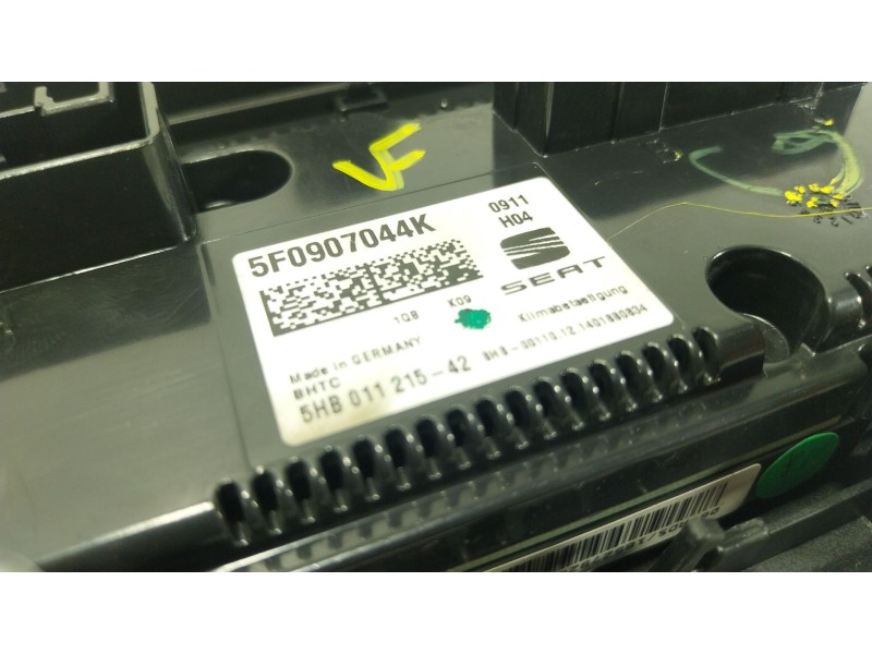 Recambio de mando climatizador para seat leon (5f1) 1.2 tsi referencia OEM IAM   5F0907044K