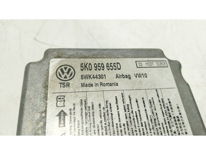 Recambio de centralita airbag para volkswagen golf vi (5k1) 1.6 tdi referencia OEM IAM  5K0959655D 