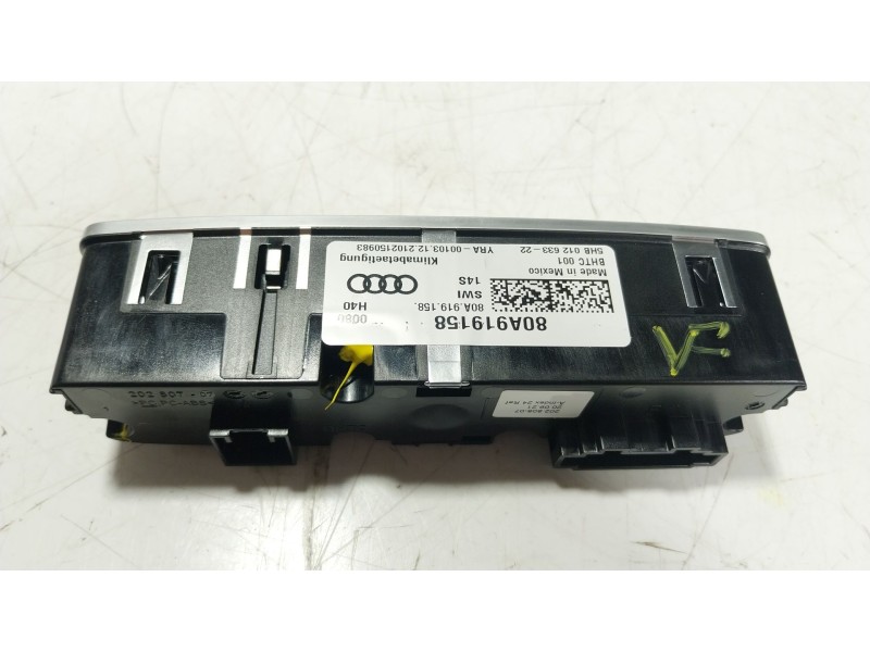 Recambio de mando climatizador para audi q5 sportback (fyt) 40 tfsi mild hybrid quattro referencia OEM IAM 8W0919158 80A919158 