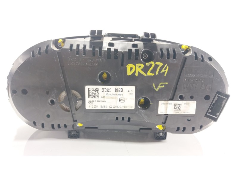 Recambio de cuadro instrumentos para seat leon (5f1) 1.2 tsi referencia OEM IAM 5F0920862B 5F0920862B 