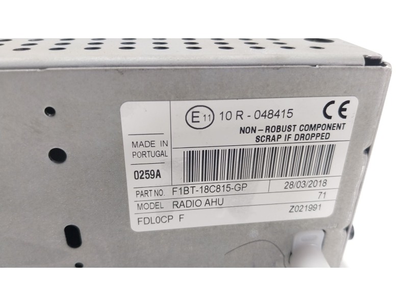 Recambio de sistema audio / radio cd para ford focus iv (hn) 1.0 ecoboost referencia OEM IAM  F1BT18C815GP 