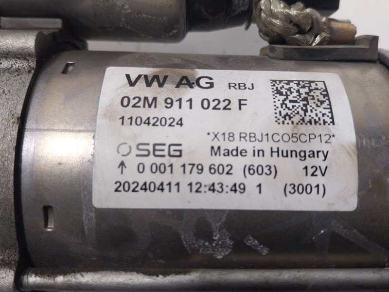 Recambio de motor arranque para seat arona (kj7, kjp) 1.0 tsi referencia OEM IAM 02M911022F  02M911022F