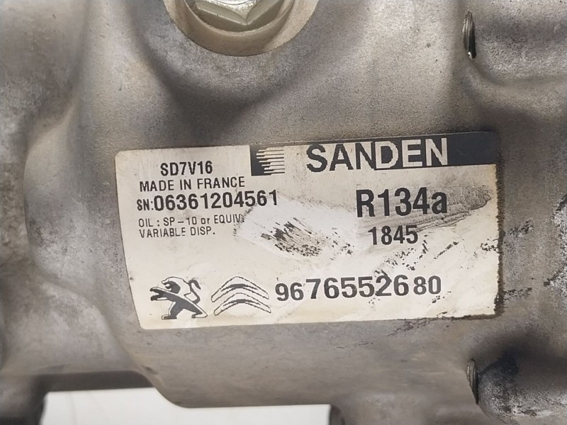 Recambio de compresor aire acondicionado para peugeot boxer furgoneta 2.2 hdi 110 referencia OEM IAM 9676552680 9676552680 