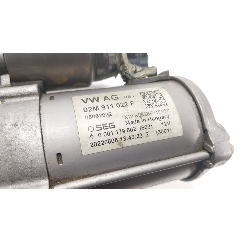 Recambio de motor arranque para seat leon sportstourer (kl8, kld) 1.0 tsi referencia OEM IAM 02M911022F  02M911022F