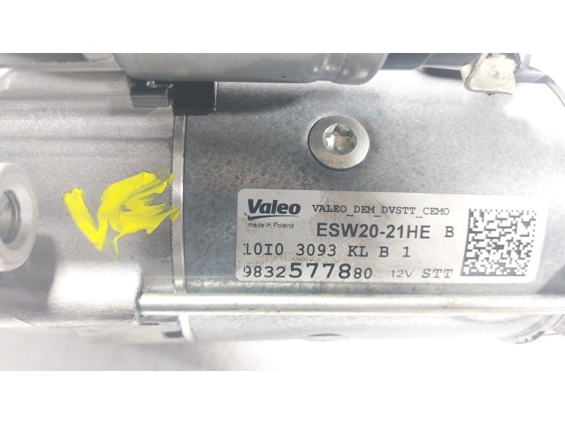 Recambio de motor arranque para citroën c3 iii (sx) 1.5 bluehdi 100 (sxyhyp, sxyhtu) referencia OEM IAM 9825233080 9832577880 