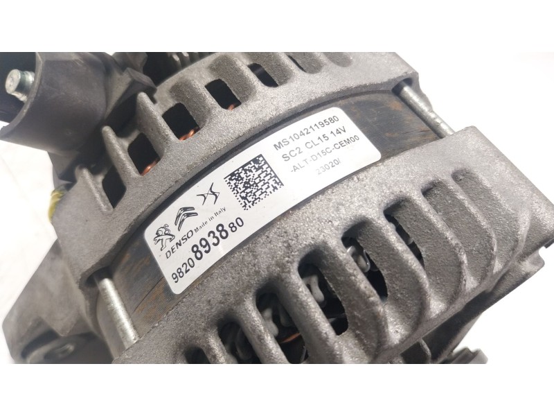 Recambio de alternador para citroën c3 iii (sx) 1.5 bluehdi 100 (sxyhyp, sxyhtu) referencia OEM IAM 9820893880 9820893880 