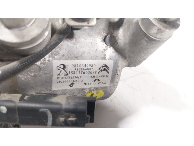 Recambio de compresor aire acondicionado para citroën c3 iii (sx) 1.5 bluehdi 100 (sxyhyp, sxyhtu) referencia OEM IAM 9810349980