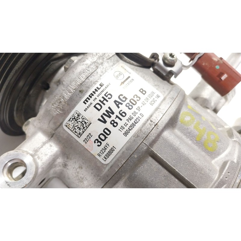 Recambio de compresor aire acondicionado para seat leon sportstourer (kl8, kld) 1.0 tsi referencia OEM IAM 3Q0816803D 3Q0816803B
