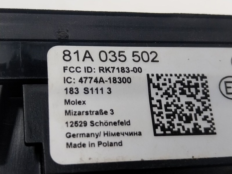 Recambio de modulo electronico para seat arona (kj7, kjp) 1.0 tsi referencia OEM IAM 81A035502 81A035502 