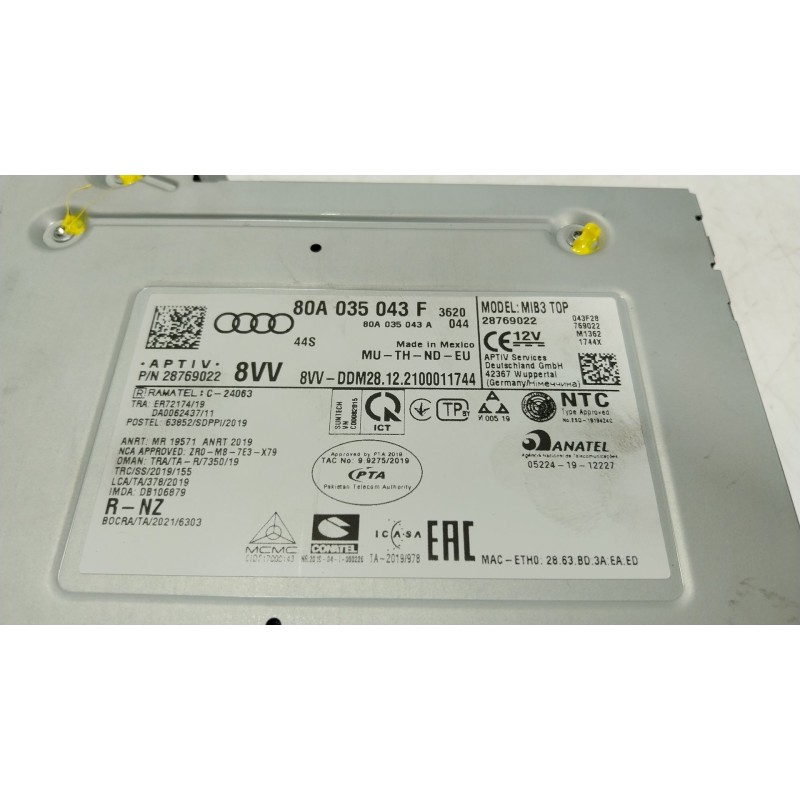 Recambio de sistema navegacion gps para audi q5 sportback (fyt) 40 tfsi mild hybrid quattro referencia OEM IAM 80A035043F 80A035